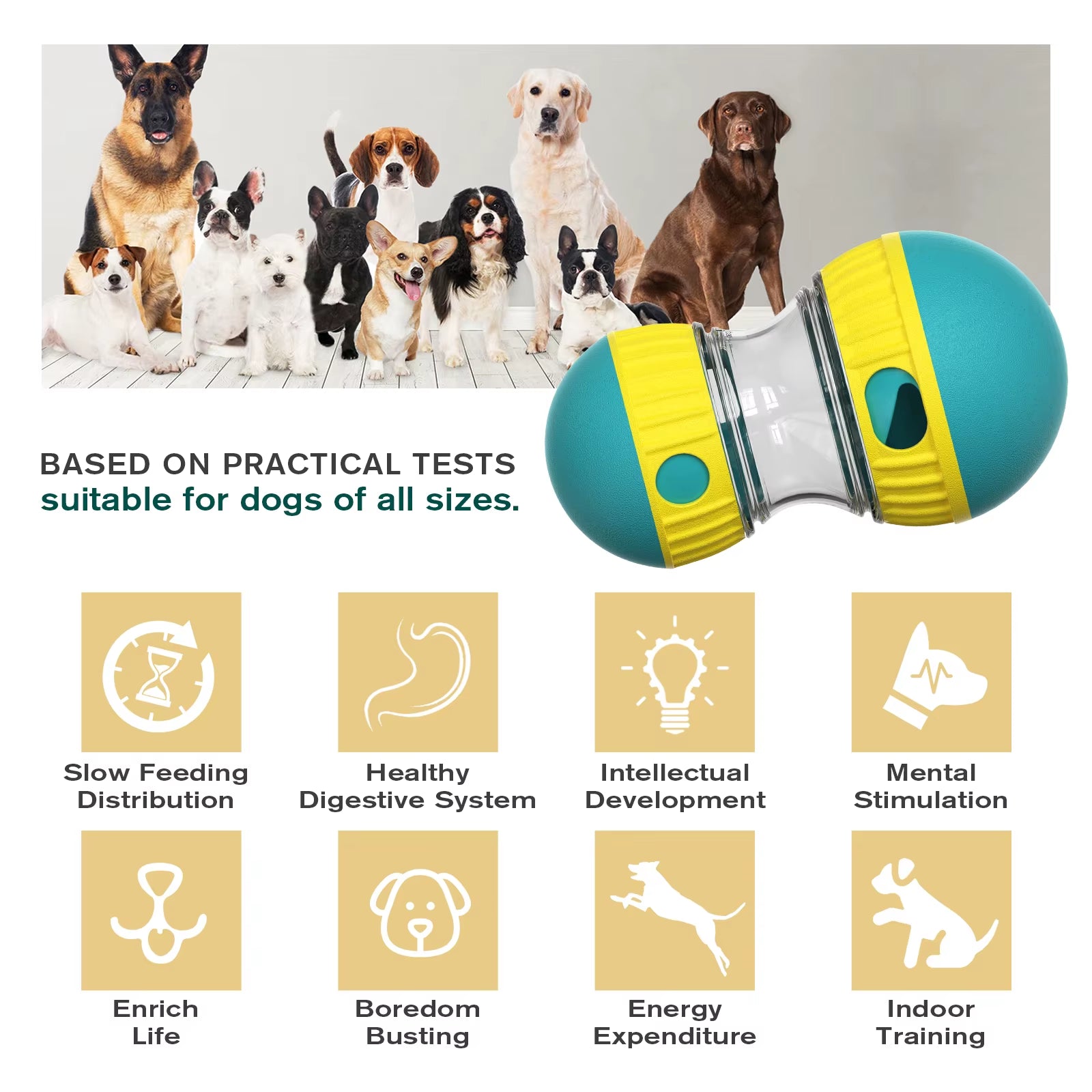 Engaging Interactive Dog Toys for All Breeds - Boost IQ & Enhance Indoor Training for Puppies and Cats!
