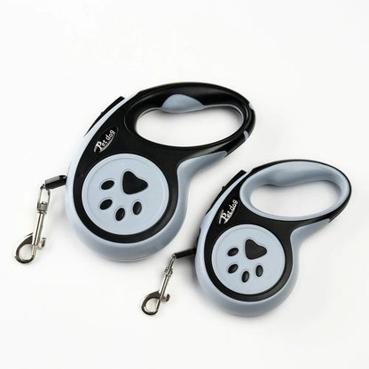 Automatic Retractable Dog Leash – Durable Telescopic Pet Lead with Bone & Paw Print Design – Strong Walking Leash for Small, Medium & Large Dogs