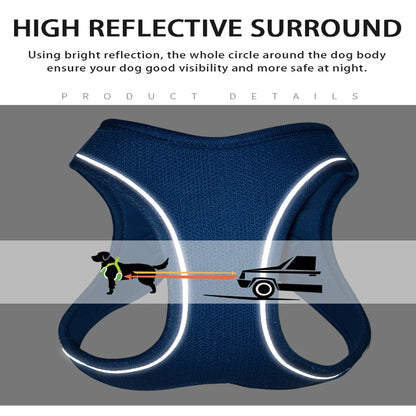 Dog Harness and Leash Set – Adjustable Reflective Pet Vest for Small & Medium Dogs, Puppies and Cats – Comfortable No-Pull Harness for Outdoor Walking (Chihuahua, Yorkie, French Bulldog)