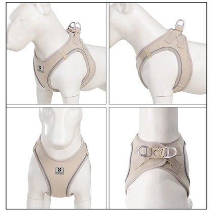 Dog Harness and Leash Set – Adjustable Reflective Pet Vest for Small & Medium Dogs, Puppies and Cats – Comfortable No-Pull Harness for Outdoor Walking (Chihuahua, Yorkie, French Bulldog)