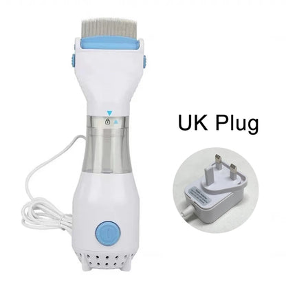 Electric Flea Comb for Dogs & Cats – Multifunctional Anti-Lice Pet Brush, Safe Physical Removal of Fleas, Lice & Ticks – Gentle Grooming Tool & Accessory for Pets